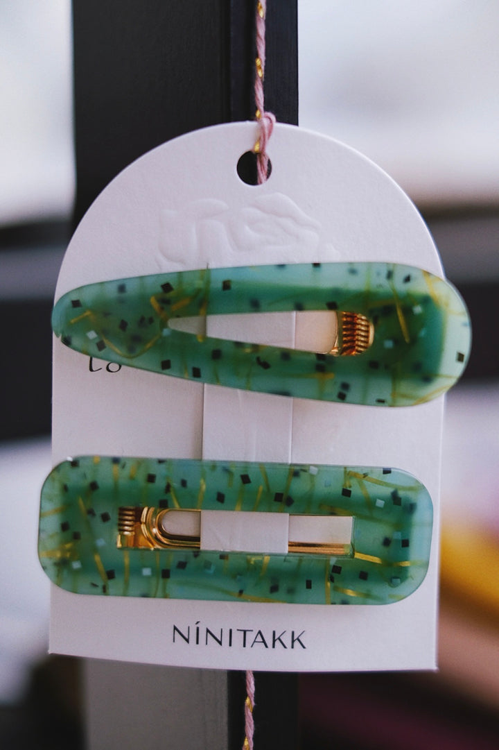 2-piece Hair Clip Set - Summer Jelly