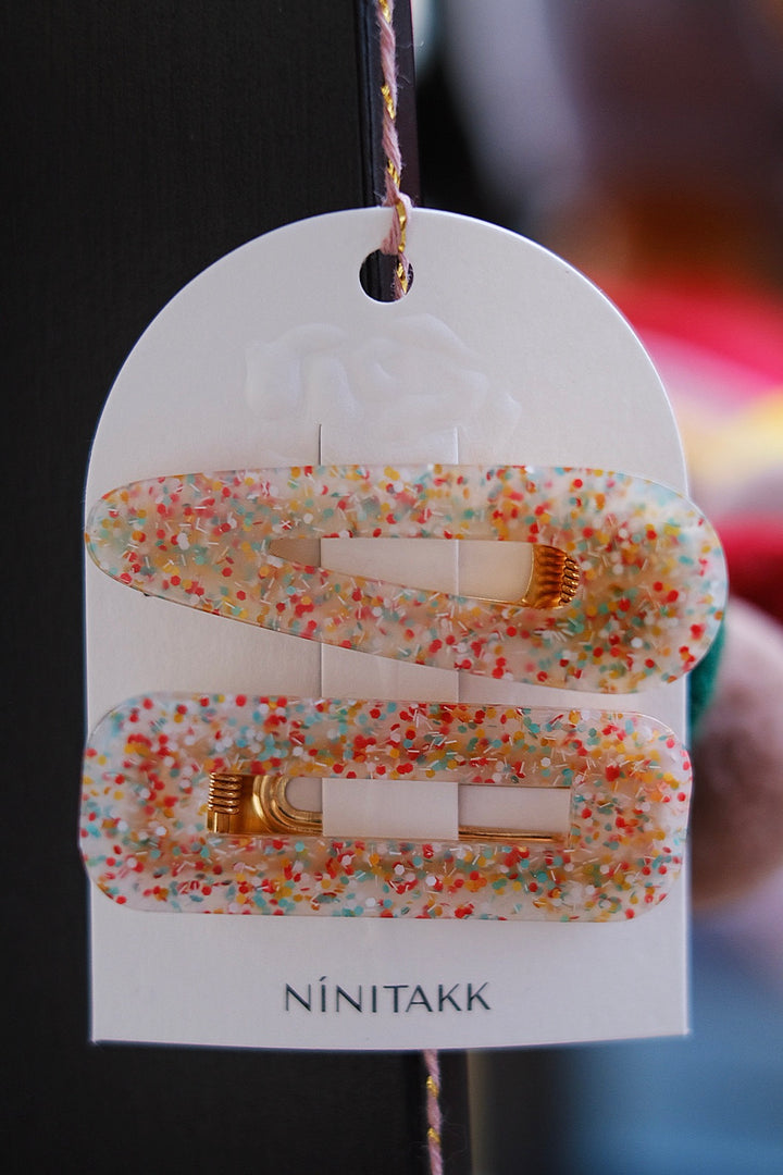 2-piece Hair Clip Set - Summer Jelly