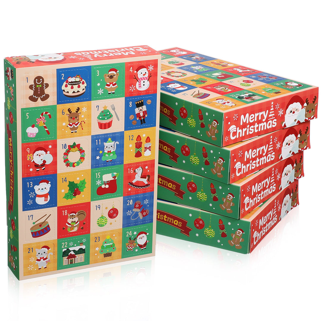 Front view of the Christmas advent calendar gift box for girls
