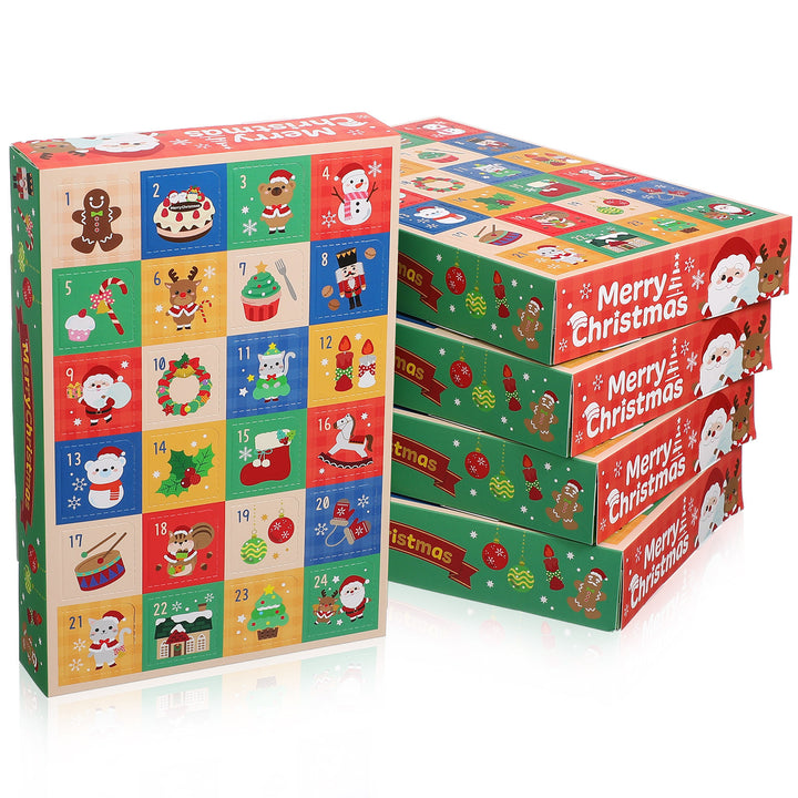 Front view of the Christmas advent calendar gift box for girls