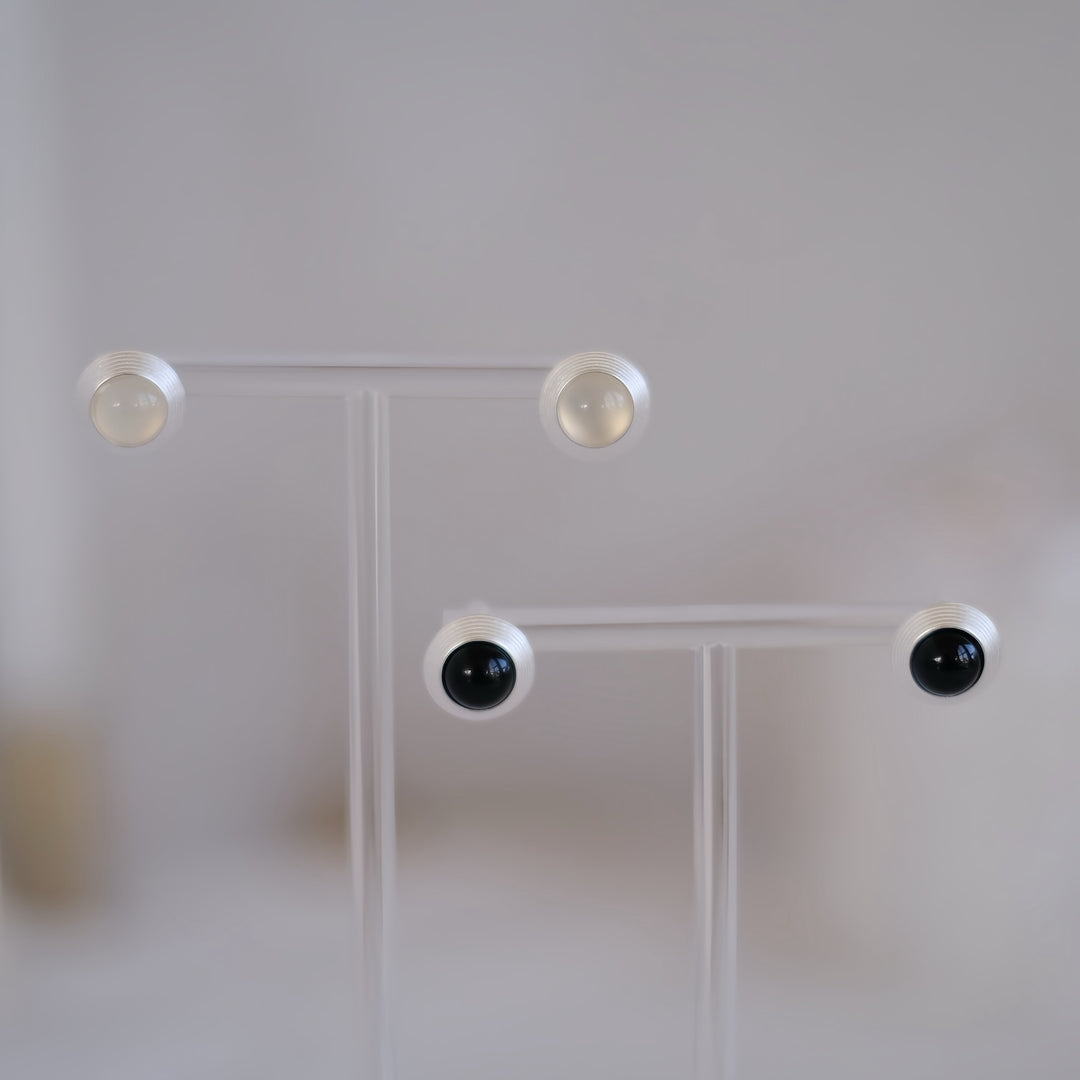 Made with high-quality sterling silver and smooth gemstones, the Goddess Stud Earrings are crafted for comfort and style. Their lightweight design and secure post ensure they stay comfortably in place, making them ideal for everyday wear.