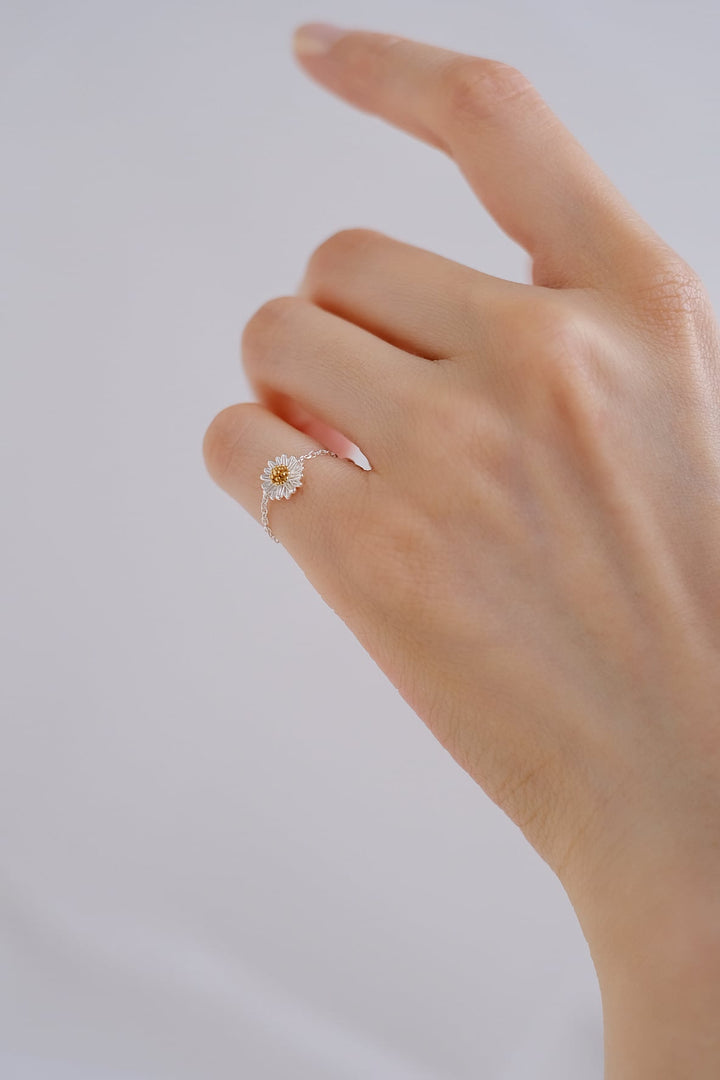 The Daisy ring adds a whimsical touch to any finger.