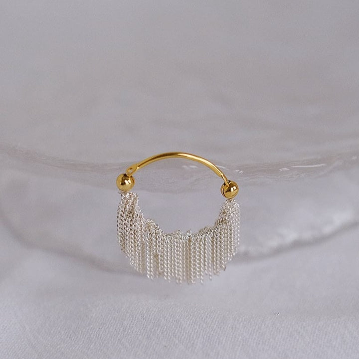 Waterfall - Tassel Ring and Earrings