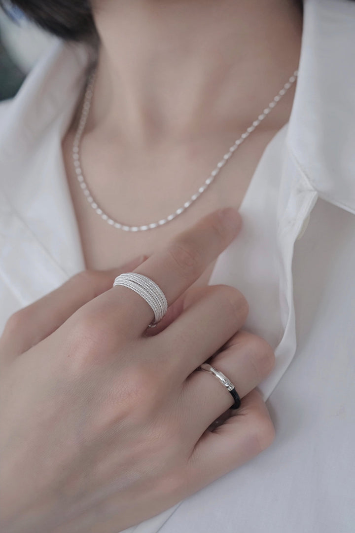 The sleek and versatile design of the black enamel ring makes it great for everyday wear.