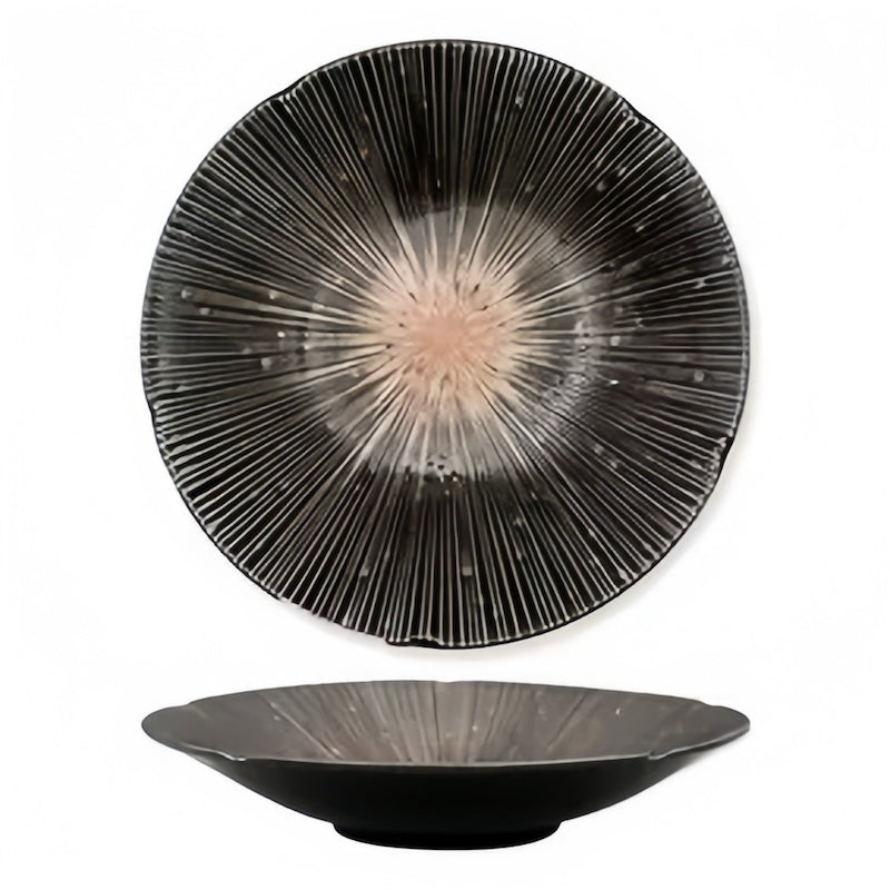 Flower in the Wind - Handcrafted Japanese Ceramic Plates | Elegant Design, Premium Quality