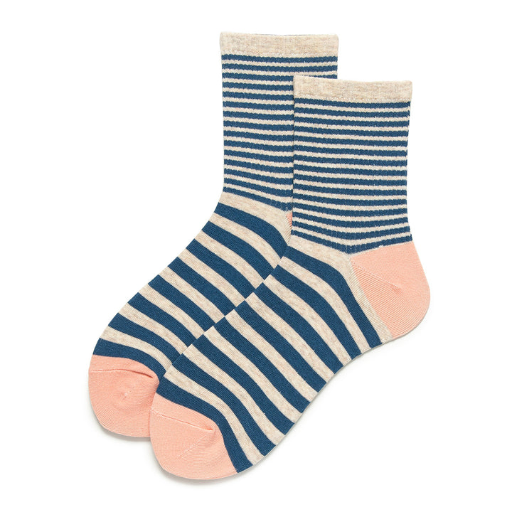 A touch of salmon pink adds instant fun to your sock collection.