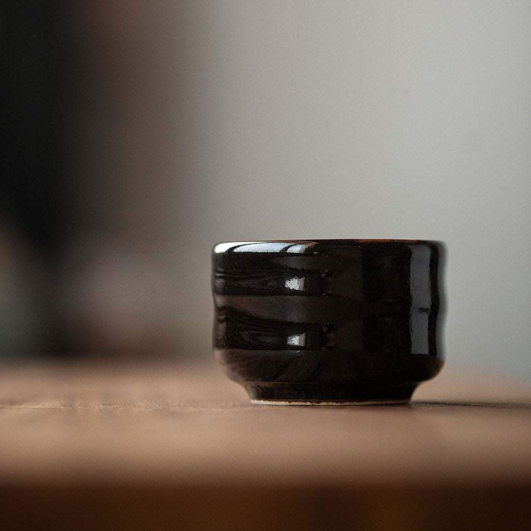 This cup exemplifies the wabi-sabi aesthetic.